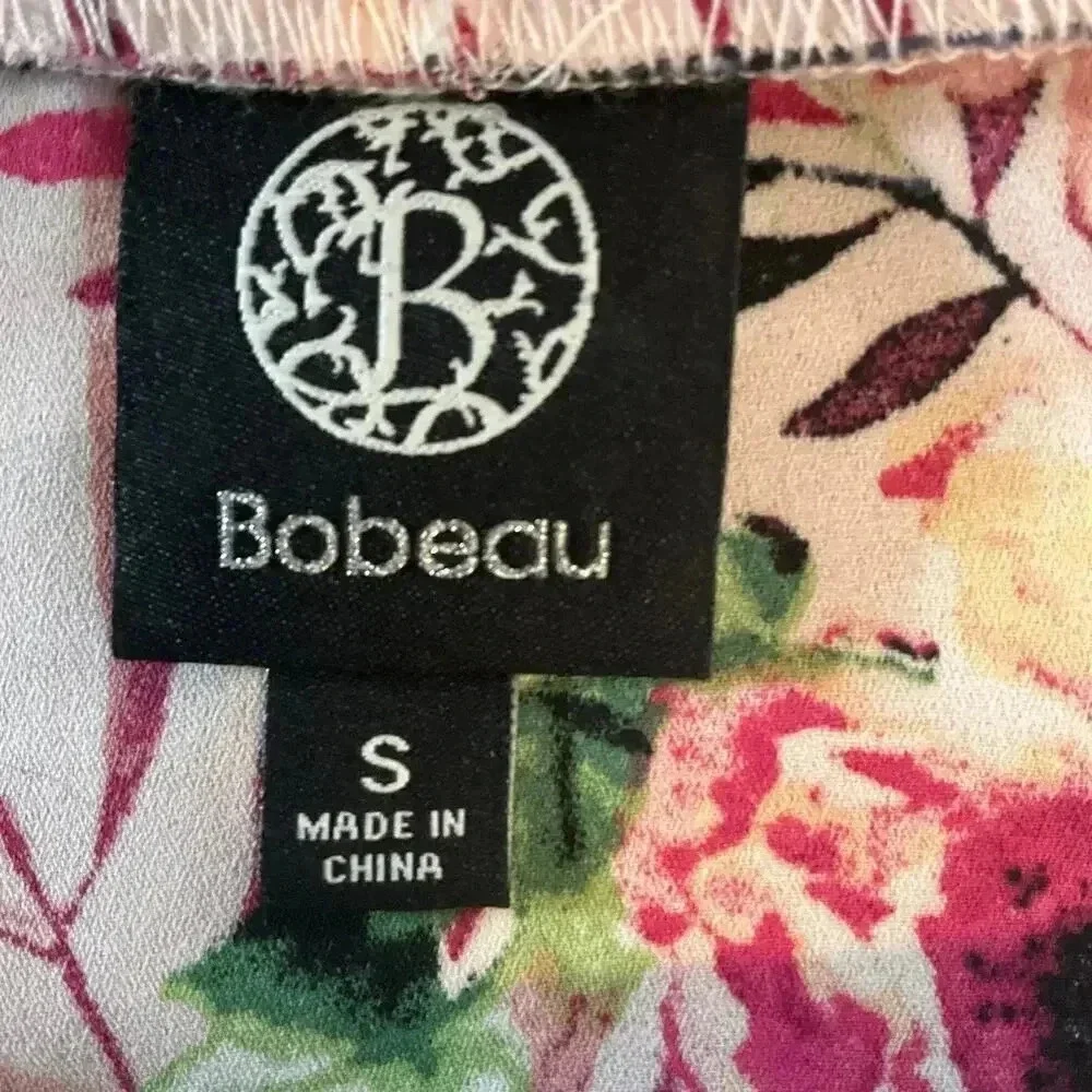 Bobeau‎ Open Front Floral Summer Kimono Womens Robe Size Small